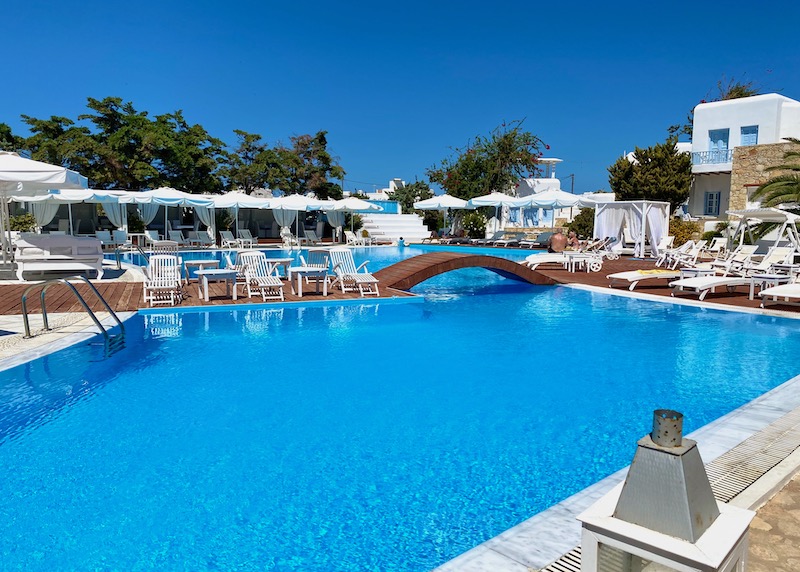 The main pool at Chora Resort in Chora, Folegandros