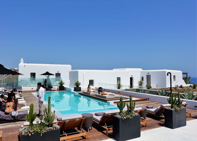 The pool at Lyo Boutique Hotel at Super Paradise Beach, Mykonos