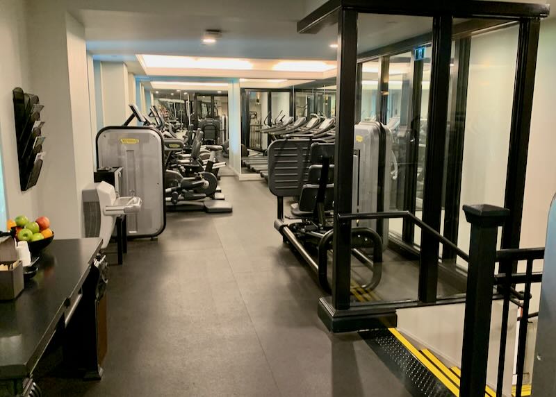 Gym at Fairmont Empress hotel