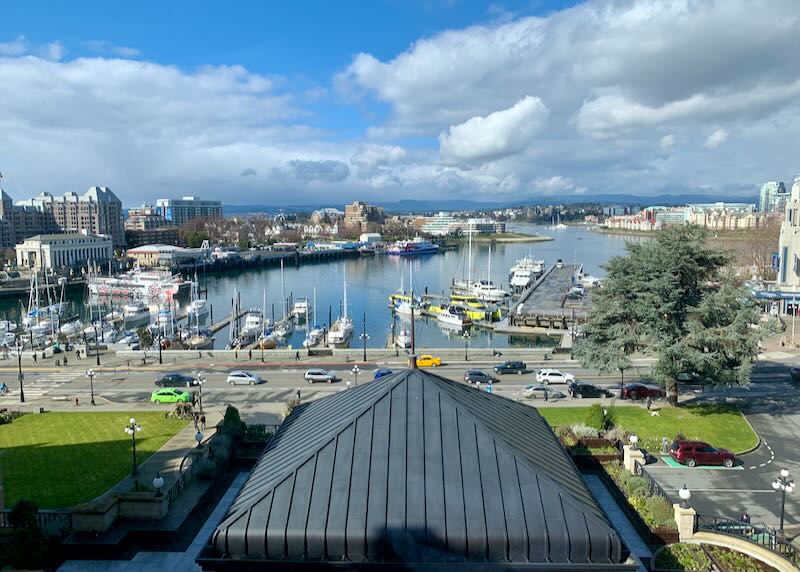 Harbor view from Fairmont Empress hotel