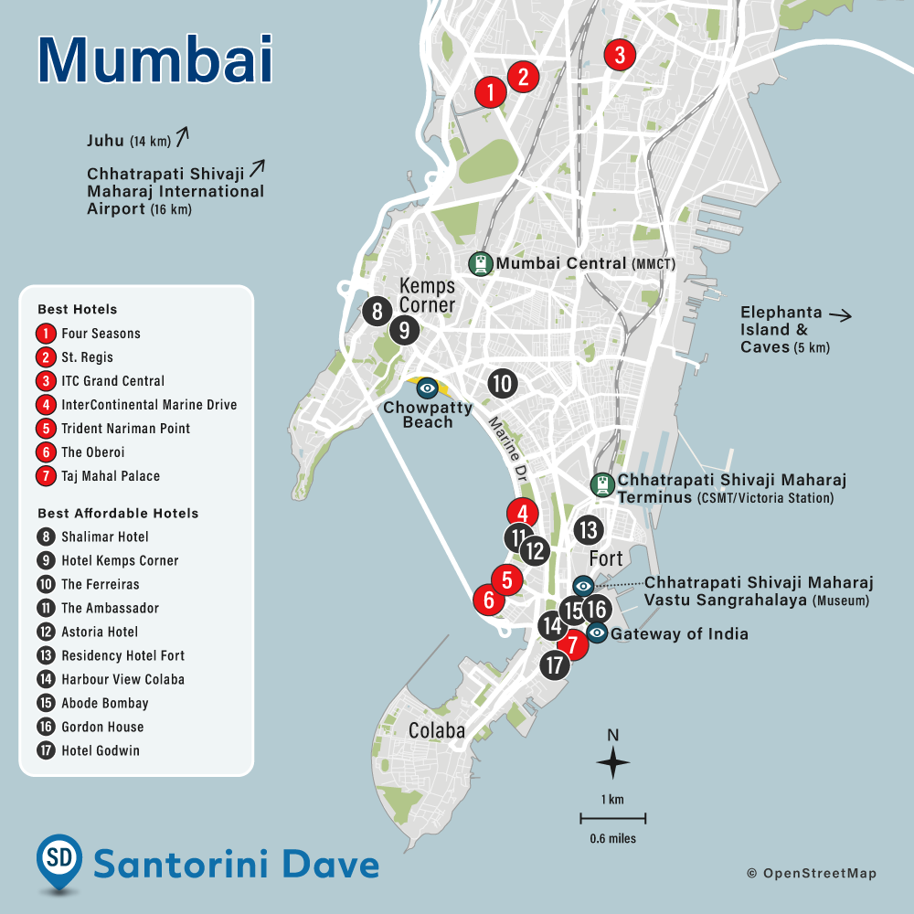 Map of Mumbai Hotels