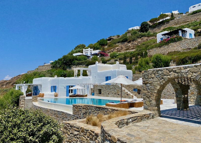 A villa with a pool at AGL Luxury Villas near Psarou, Mykonos