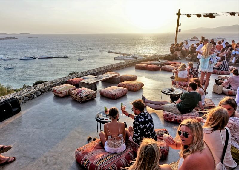 180° Sunset Bar in Mykonos Town