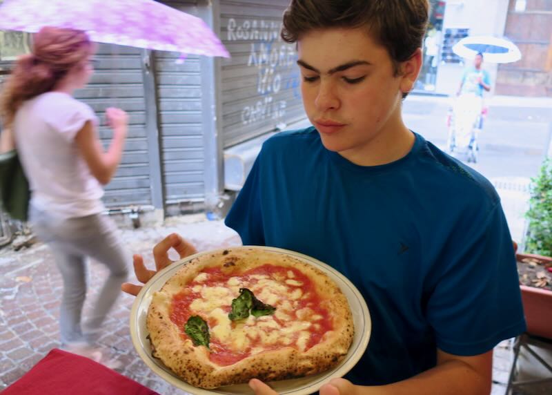 My son in Naples, Italy.