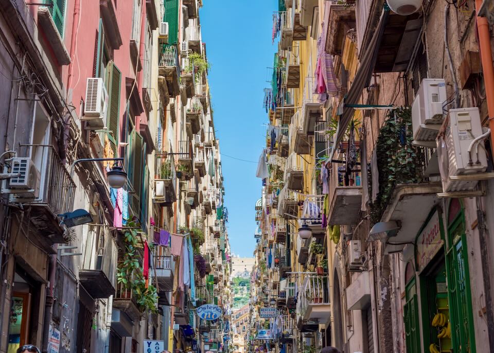 Travel and hotel guide to Naples, Italy.