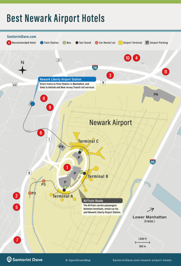 Newark Airport Nach Park West Hotel