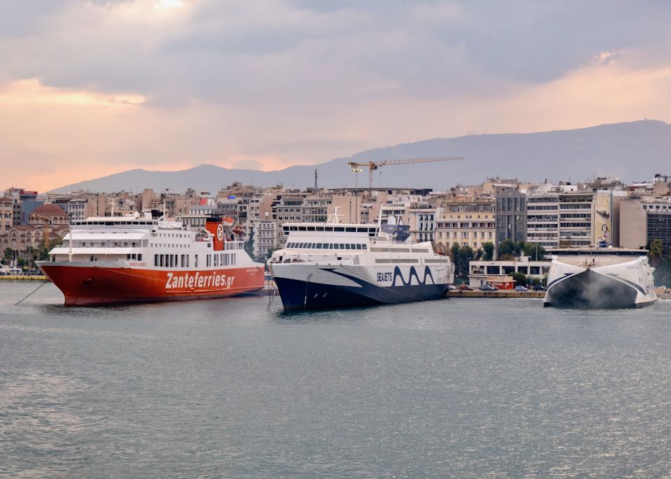 Ferries to Sifnos in Piraeus Port.