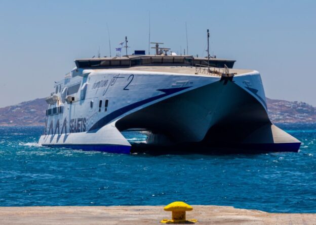 distance from athens to paros by ferry