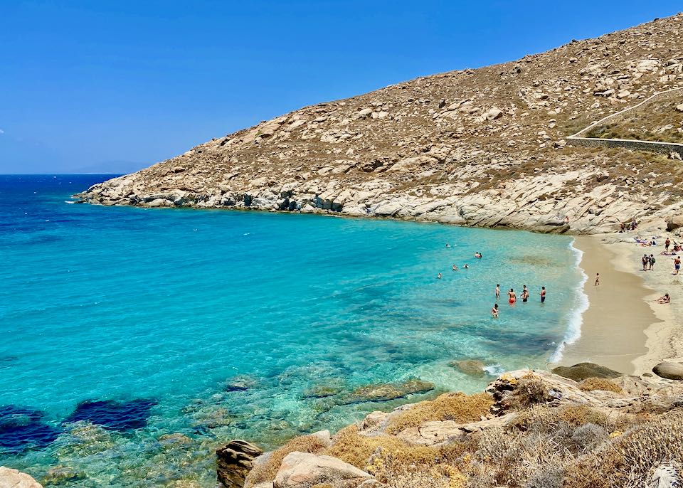 Beach on Greek Island.