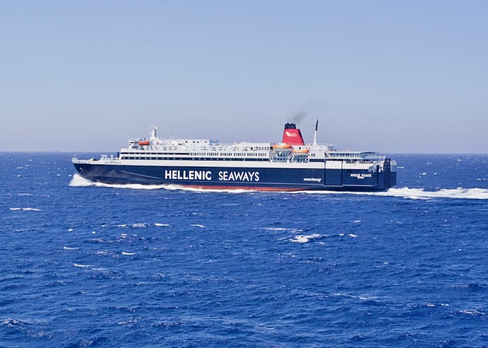 Hellenic Seaways to Mykonos.
