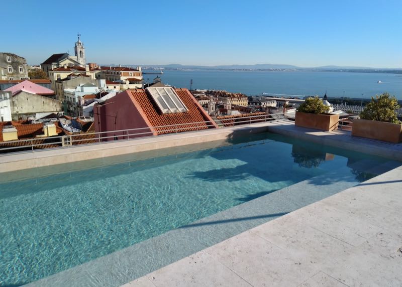 Lisbon hotel with pool.
