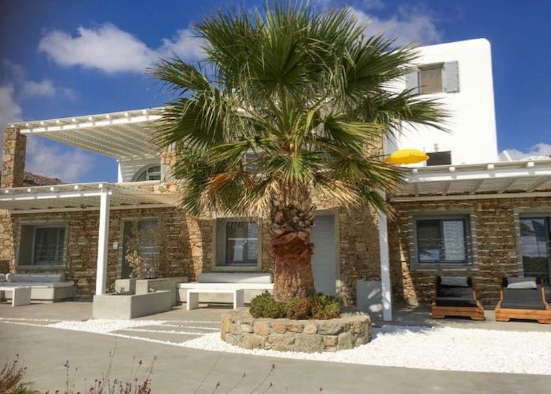 Exterior view of Elia Beach Resort in Mykonos