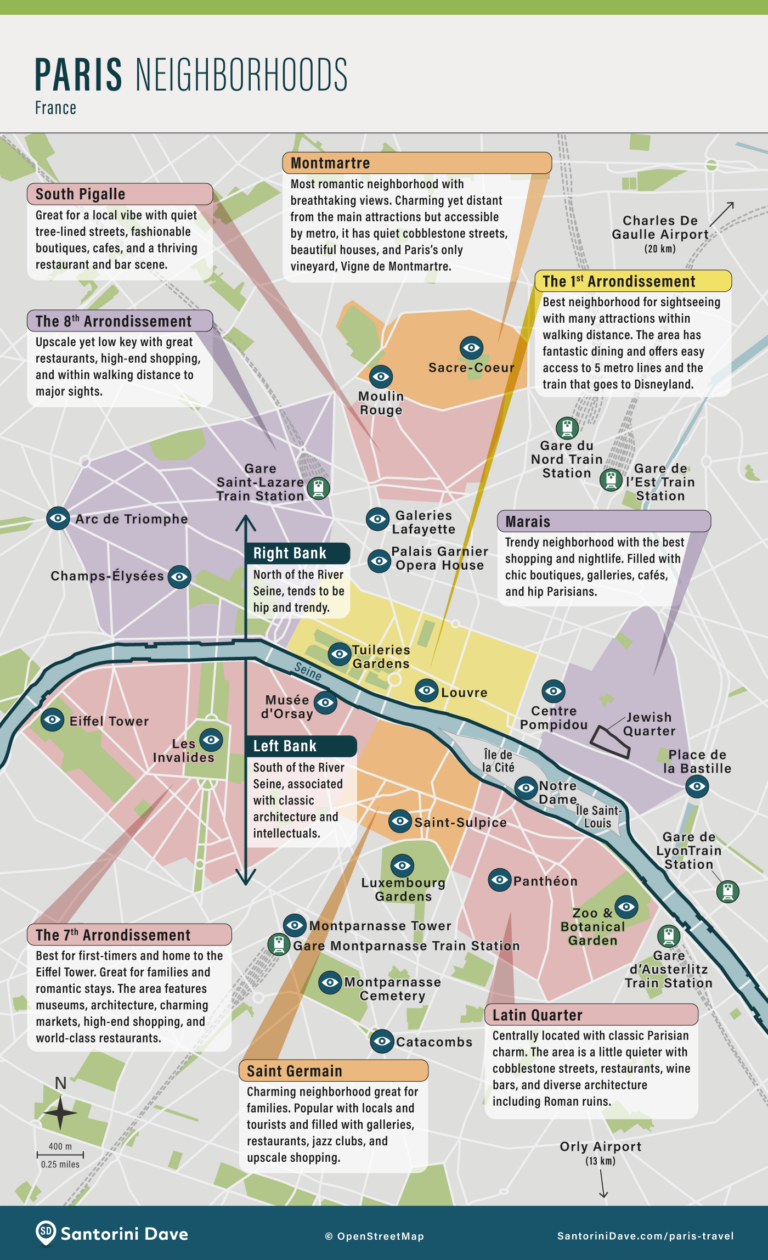 PARIS NEIGHBORHOOD MAP