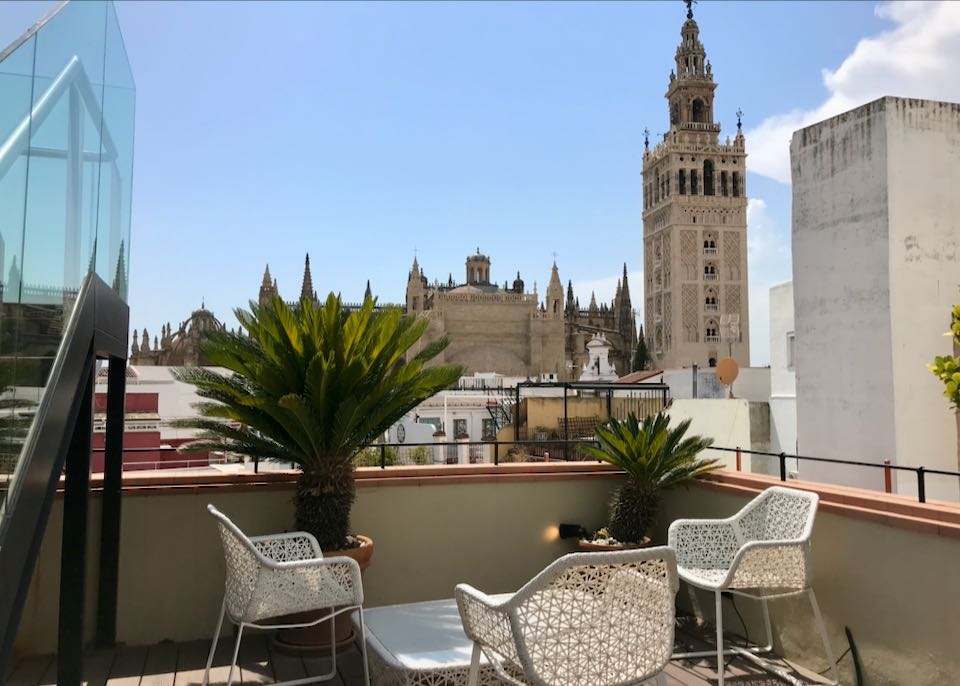 View from hotel in central Seville.
