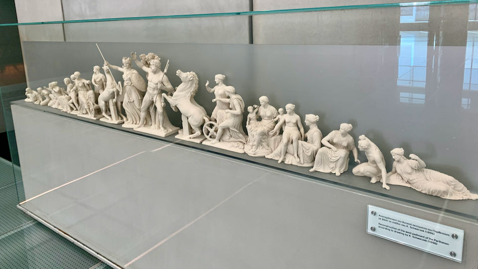 Miniature model of the Parthenon's west pediment