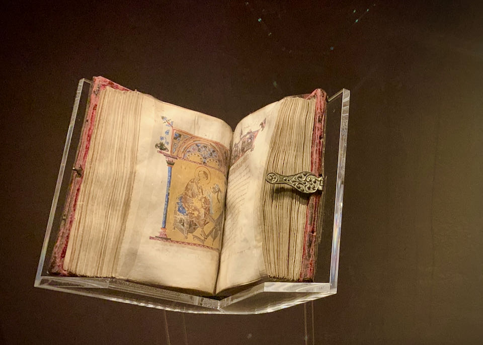 Ancient book with a metal clasp