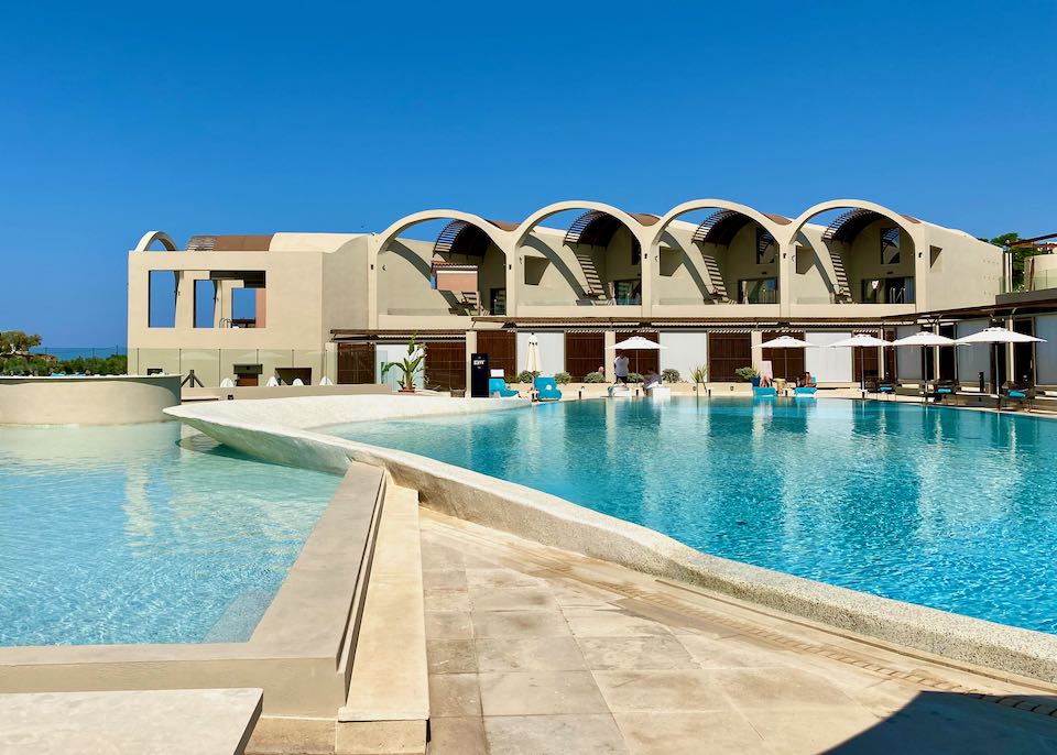 Luxury beach resort near Chania.