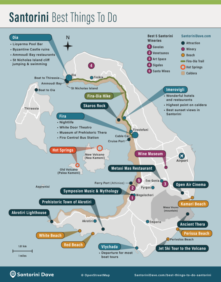 35 Maps of Santorini - SantoriniDave.com