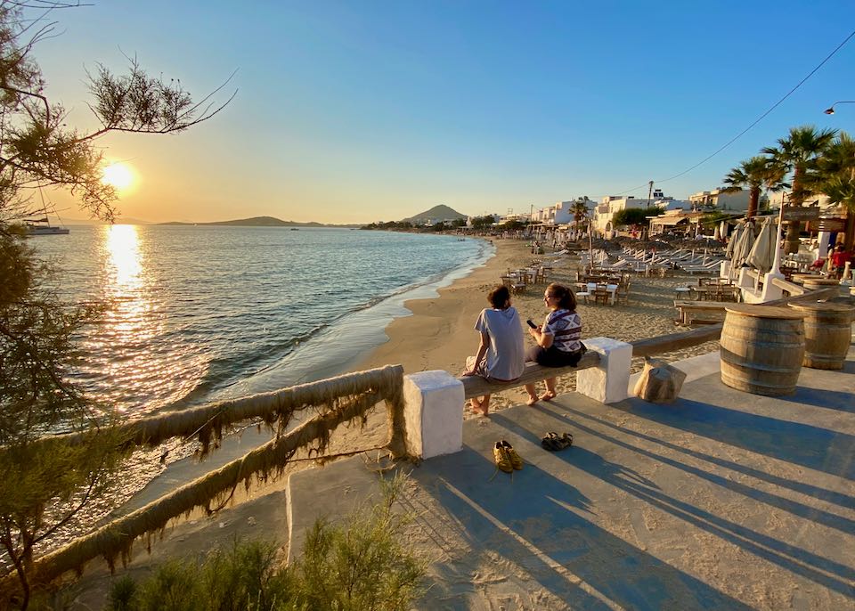 Hotel on Agia Anna Beach in Naxos.