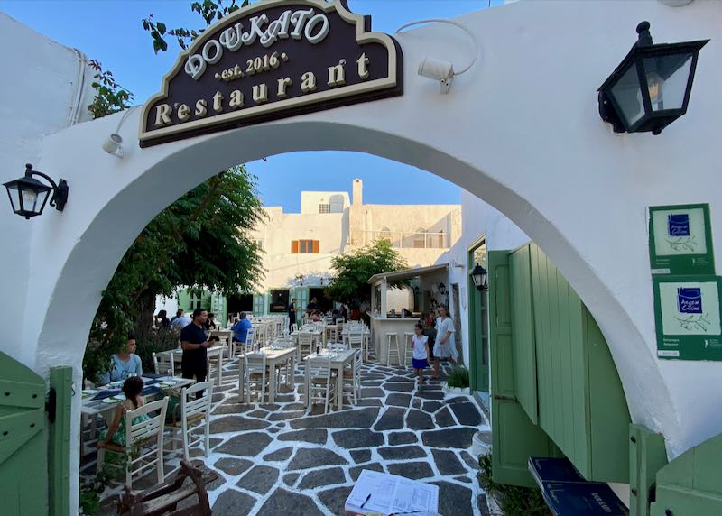 Restaurant in Naxos Town.