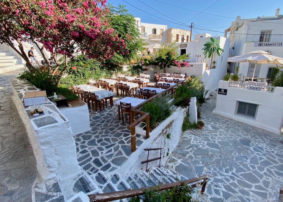 Honeymoon restaurant in Naxos.