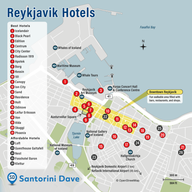 REYKJAVIK HOTEL MAP - Best Areas, Neighborhoods, & Places to Stay