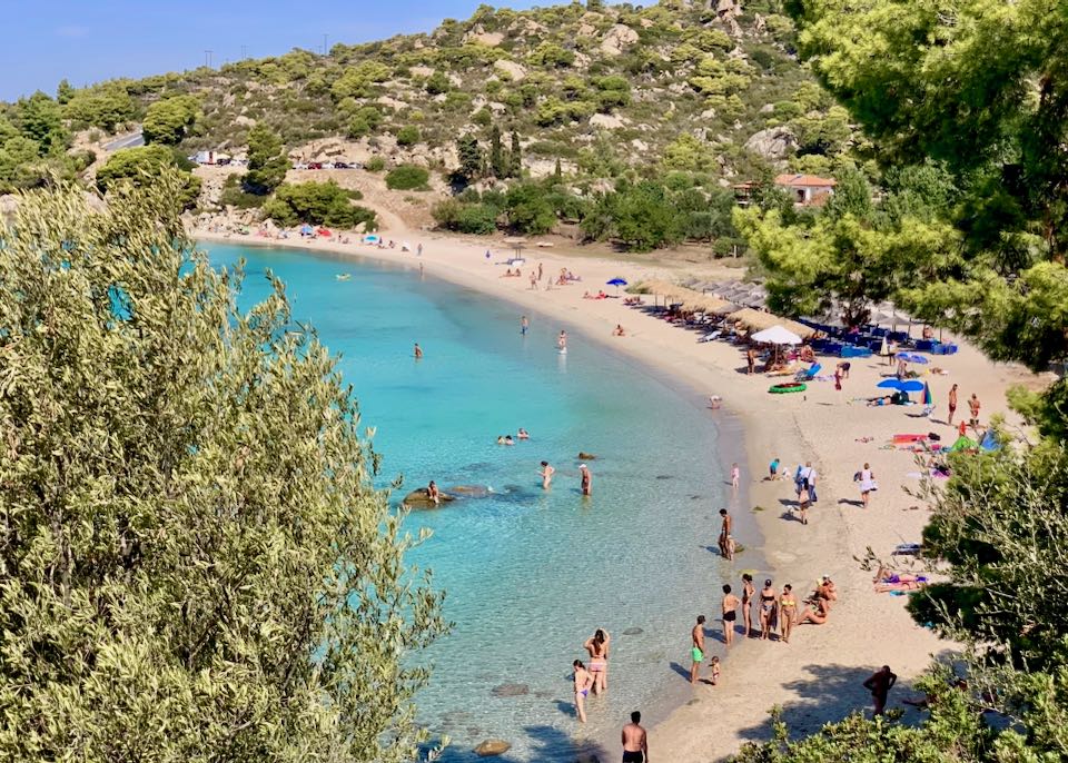 Best beach in Sithonia, Halkidiki.