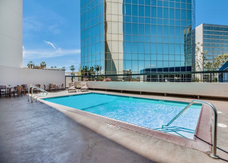 Hotel with pool near LAX.