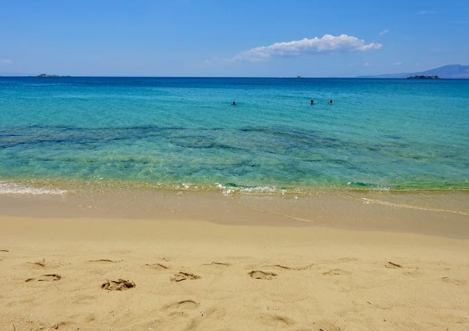 Plaka Beach in Naxos.