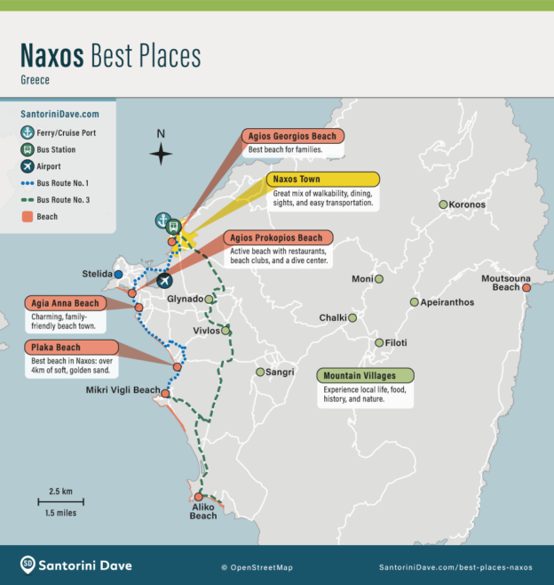 WHERE TO STAY in NAXOS - Best Towns & Beaches