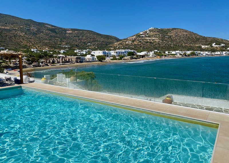 Beach hotel in Sifnos.