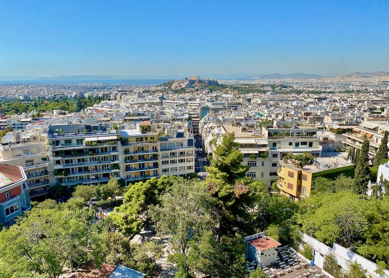 View over the Kolonaki neighborhood in Athens