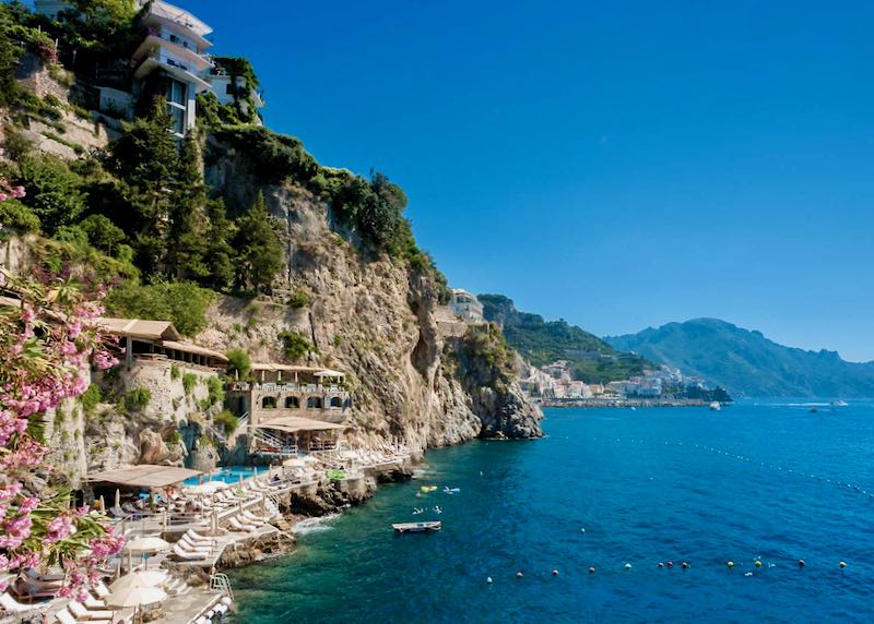 Hotel on water in Amalfi.