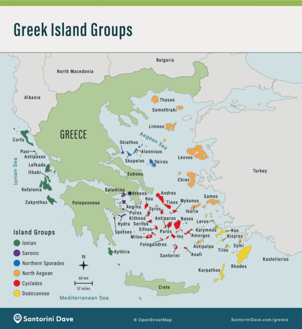 MAPS of GREECE - Cities, Greek Islands, Ancient Greece