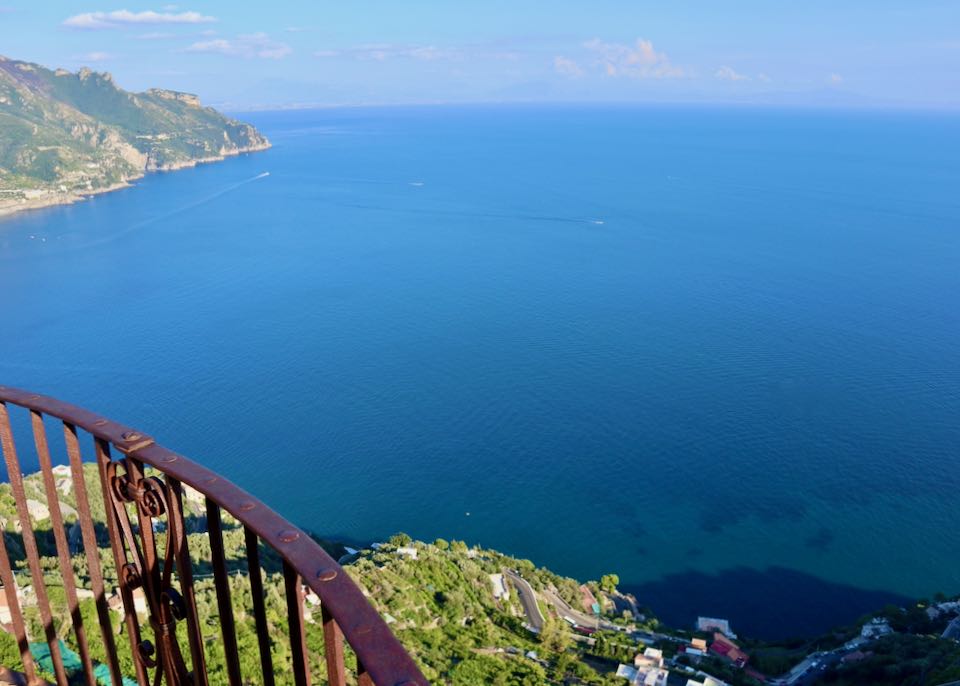 Hotel with view on Amalfi Coast.