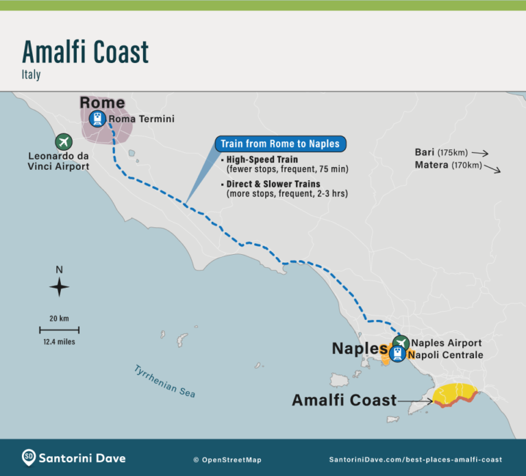 Amalfi Coast Maps - Towns & Cities