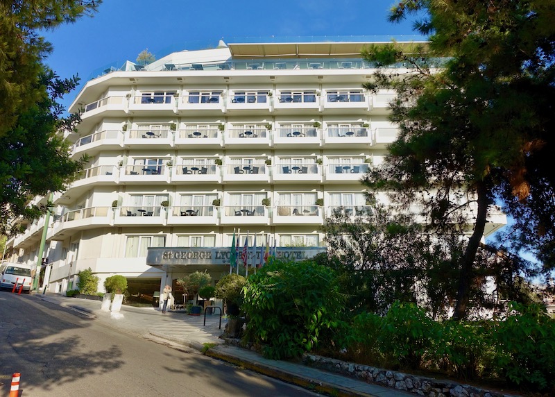 Exterior of St George Lycabettus hotel in Kolonaki, Athens