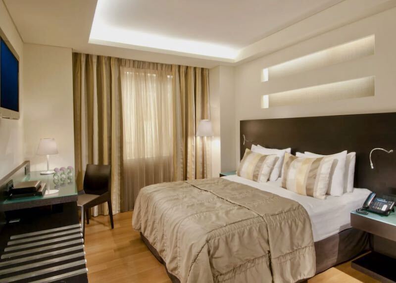 A room at the O and B Boutique Hotel in Psirri, Athens