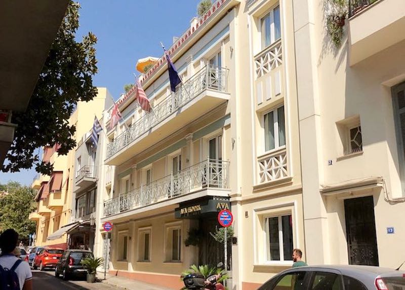 Exterior view of Ava Hotel and Suites in Plaka, Athe ns