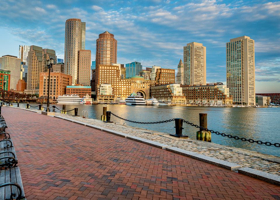 Hotels on Boston Waterfront.