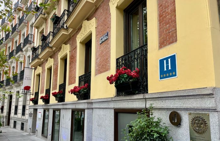 Historic honeymoon hotel in Madrid.