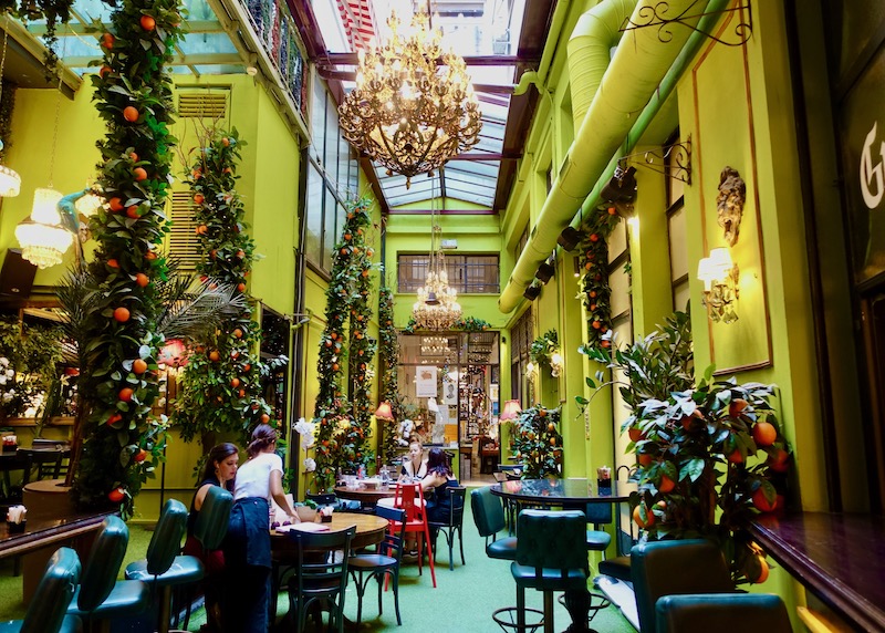 Inside Noel, a Christmas-themed bar in the City Center, Athens