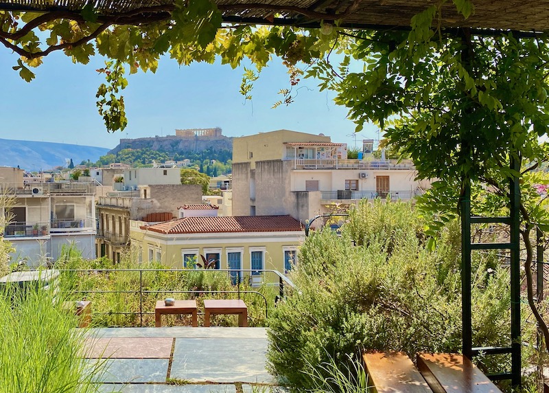 The Roof Garden at The Foundry Suites in Psirri, Athens in