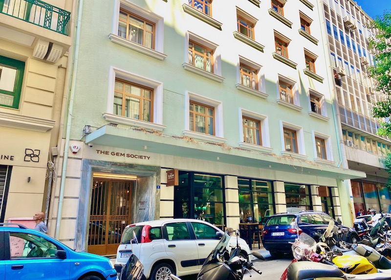 Exterior of The Gem Society Boutique Hotel in the City Center, Athens