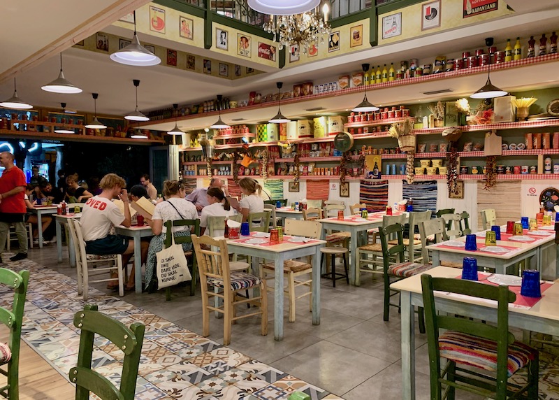 Indoor dining at Pame Tsipouro Pame Kafeneio in the City Center, Athens