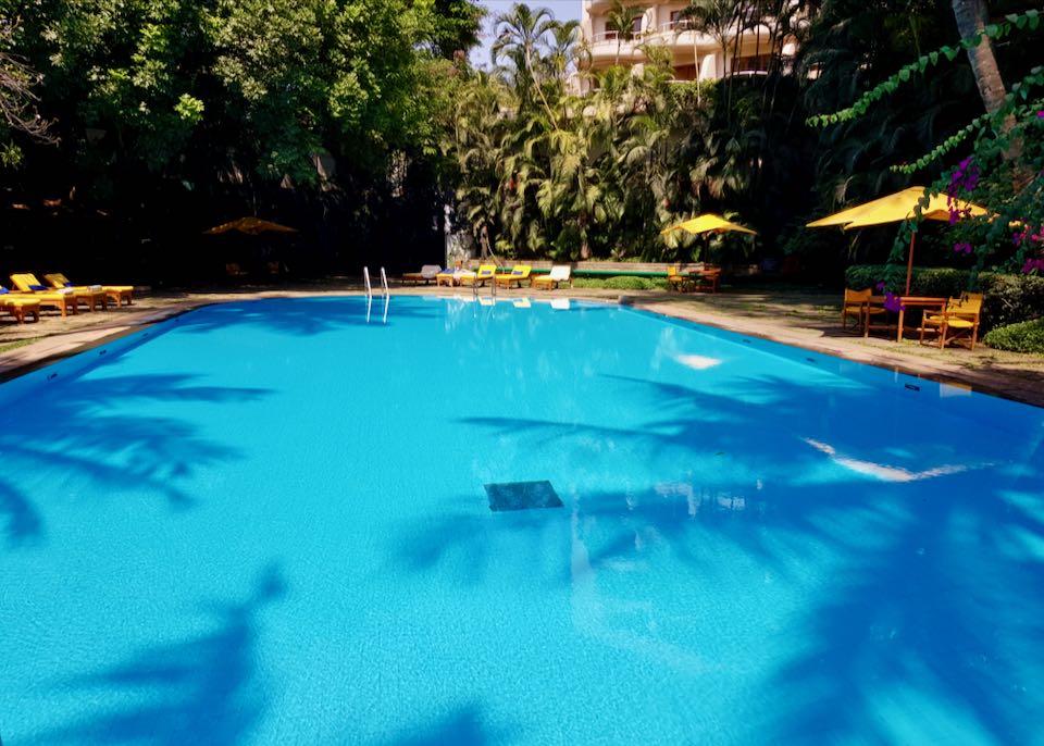 Large outdoor pool in Bangalore.