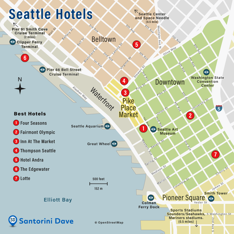 Best hotels in Seattle.