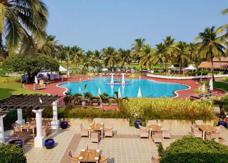 Pool at Goa Beach Hotel.
