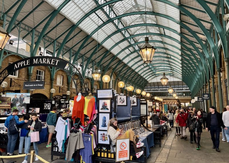 Market in Covent Garden, London.