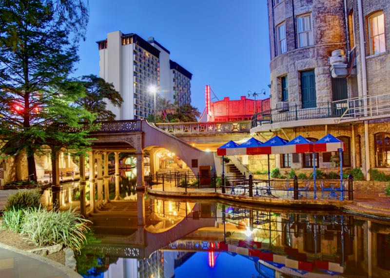 Hotel on San Antonio River Walk.
